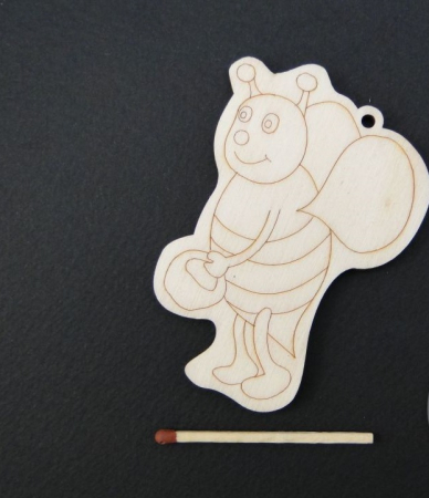 Figurine lemn - Figurina lemn albinuta