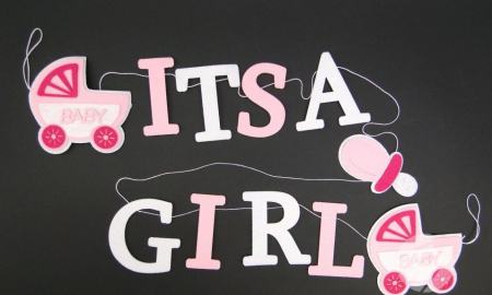 Cadouri - Banner / ghirlanda - It's a girl