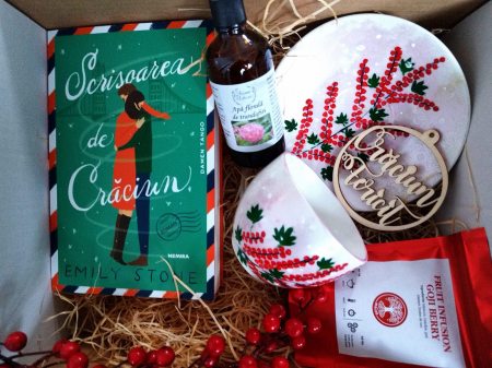 Custom made - la comanda - Book box Scrisoare de Craciun