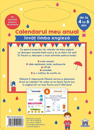 Calendarul meu anual: Invat limba engleza - de la 4 la 6 ani [1]