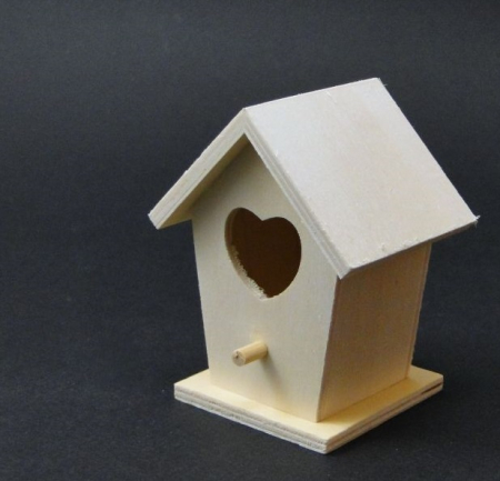 Casuta decor mini din lemn [0]