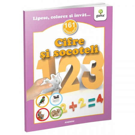 Carti de colorat si de activitati - Cifre şi socoteli - abtibild - carte cu activitati