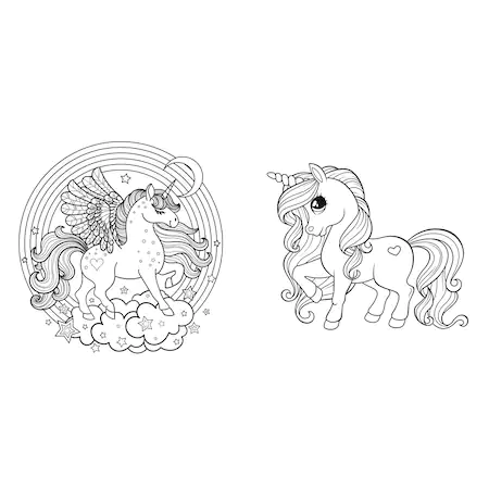Colorez unicorni - carte de colorat [1]