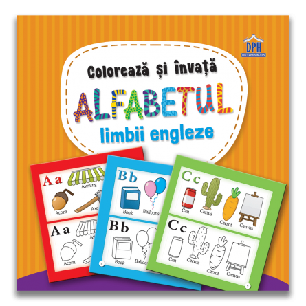 Varsta - Coloreaza si invata alfabetul limbii engleze: Carte de colorat