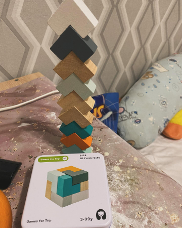 Cub 3D din lemn [3]
