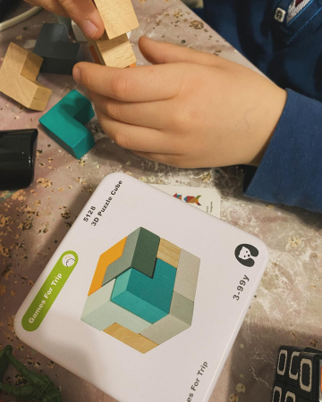 Cub 3D din lemn [4]