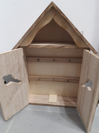 Cutie lemn pentru chei - casuta [1]