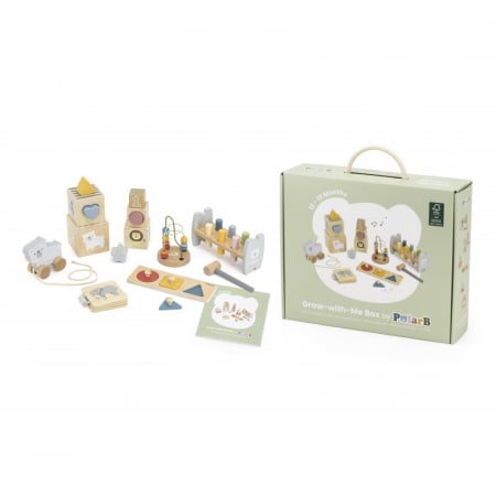 Puzzle - Cutie cu jucarii evolutive Maestrii Miscarilor (12-18 luni)