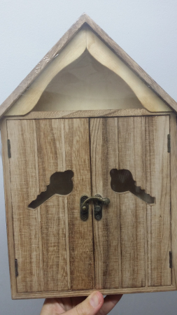 Cutie lemn pentru chei - casuta [0]