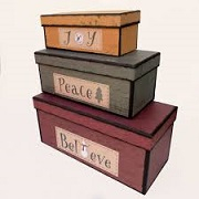 Cutii - Set cutii Believe Joy Peace - pentru Craciun
