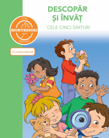 Descopar si invat cele cinci simturi - cu autocolante