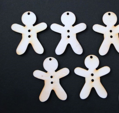 Figurine lemn - Figurina mini lemn - omulet de turta dulce