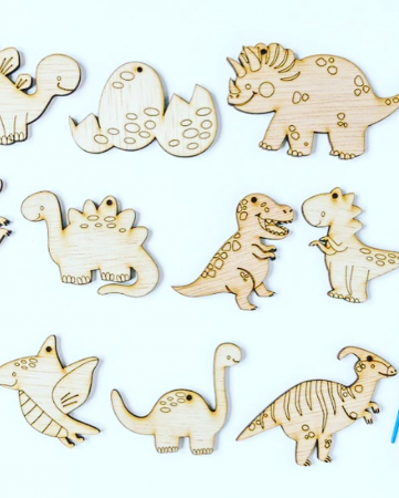 Figurine lemn - Figurine din lemn dinozauri