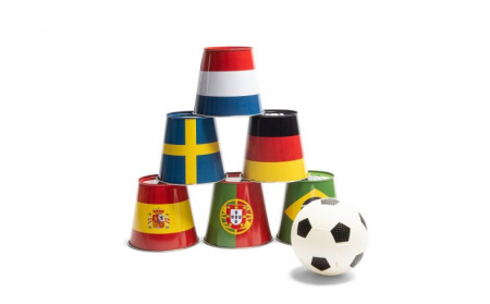 Jocuri si jucarii varsta 6 ani+ - Fotbal cu conserve - joc de tras la tinta BS Toys
