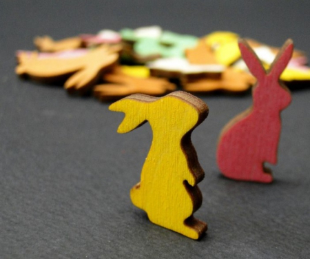 Figurine mini din lemn - iepurasi oua oite puisori [1]