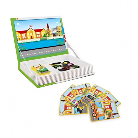 Seturi - Carte Magnetica Vehicule – Puzzle Magnetic Traffic mijloace de transport