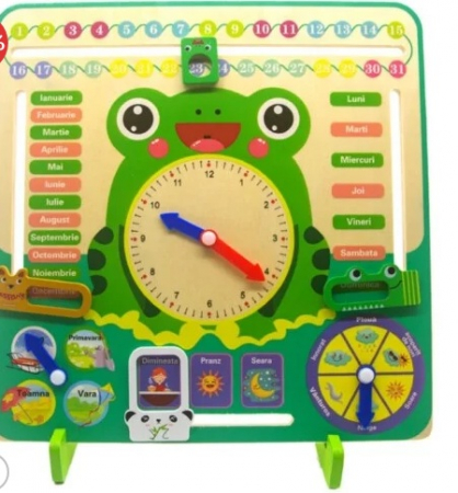 Joc Ceas Calendar din Lemn – Limba Romana