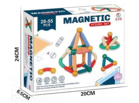 Jucarii de logica si cu notiuni de matematica - Joc de construit magnetic