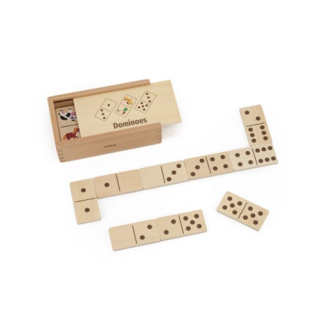 Seturi - Joc Domino din Lemn Animale si Numere Viga