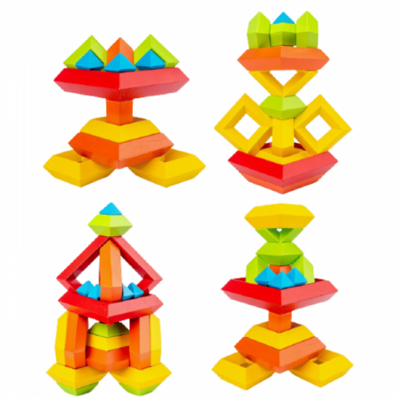 Piramida in stil Montessori - joc 3D curcubeu de construit [1]