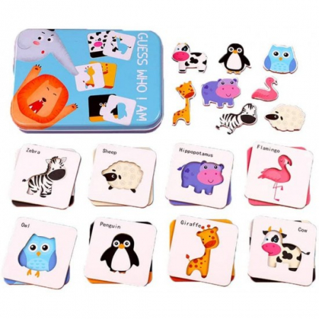 Produse sub 30 lei - Joc puzzle de potrivire animale
