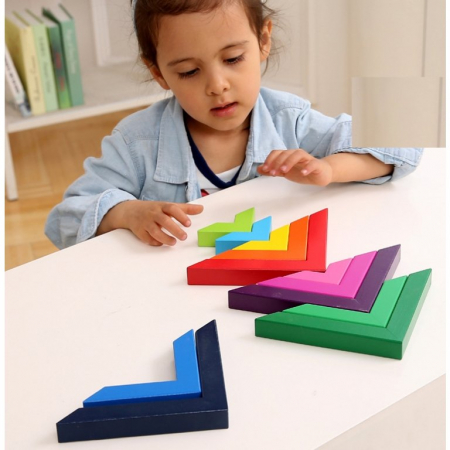Set constructii lemn Matematice Spielmath - curcubeu [4]