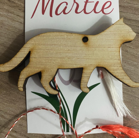 Figurine lemn - Martisor pisica
