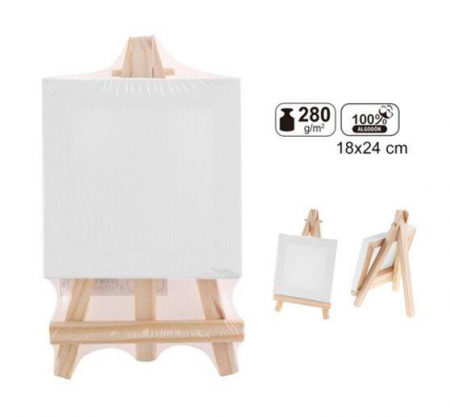 Seturi creative - Panza bumbac pe sasiu + sevalet 24cm