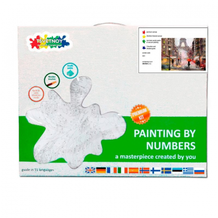 Pictură pe numere 40x50cm - Paris in the Rain [3]