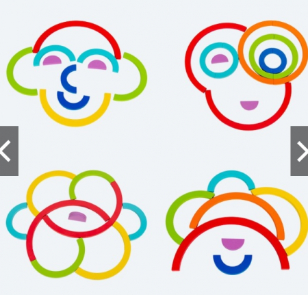 Puzzle cercuri curcubeu - joc in stil Montessori [3]