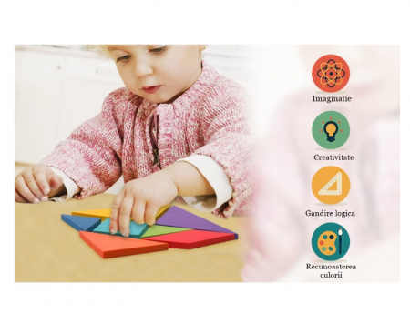 Puzzle din lemn – tip tangram [1]