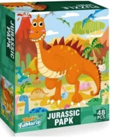 Puzzle - Puzzle dinozauri - 48 piese