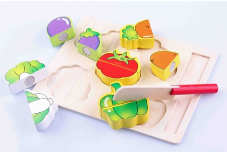 Puzzle incastru de taiat / feliat - legume [2]