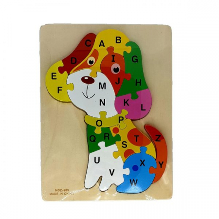 Figurine lemn - Puzzle lemn catel - alfabet