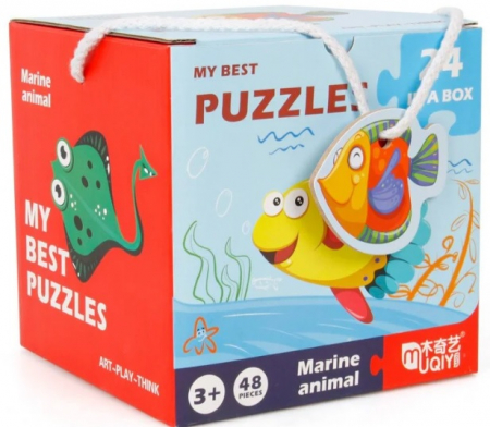 Set 24 Puzzle din doua piese - animale marine [0]