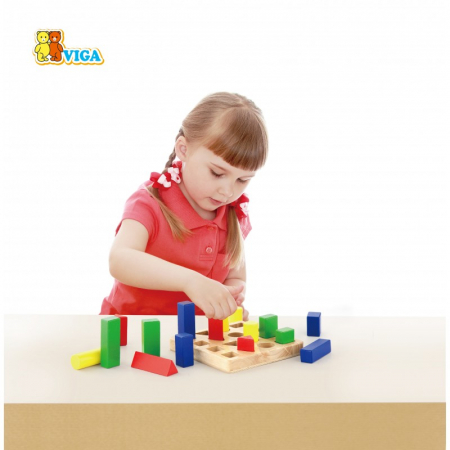 PUZZLE SORTATOR 4 FORME GEOMETRICE Viga [2]