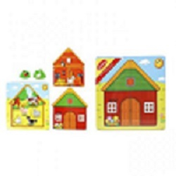Puzzle din lemn ferma - multistrat [1]