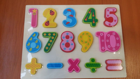 Jocuri - Puzzle incastru cifre