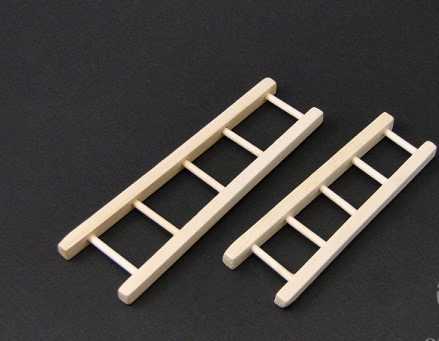 Accesorii gradina, casuta zanelor, ferma in miniatura, gradina mini, proiecte - Scara mini din lemn