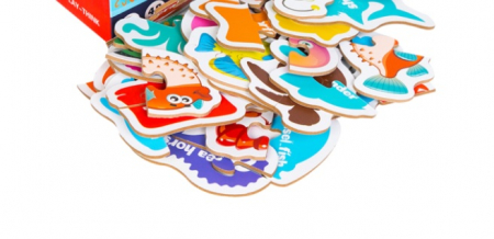 Set 24 Puzzle din doua piese - animale marine [1]