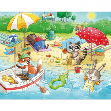 Set 4 puzzle-uri Haba - anotimpurile [2]
