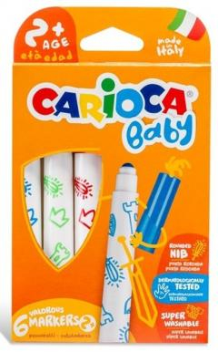 Rechizite - Set 6 carioci colorate  Carioca Baby