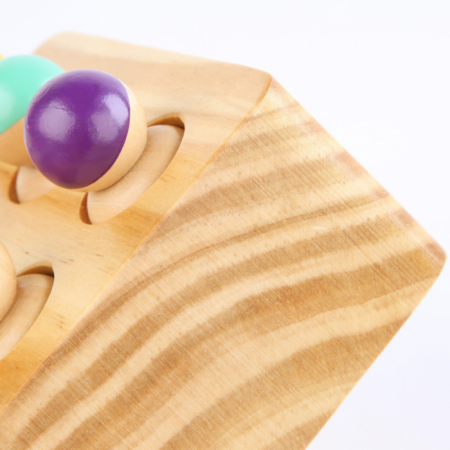 Set papusi din lemn in culori curcubeu - pioni / omuleti [2]