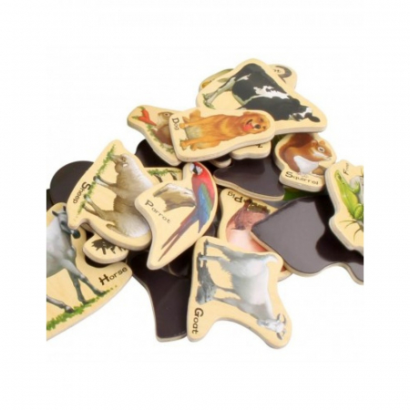 Set animale de la ferma - joc din lemn cu magnet [2]