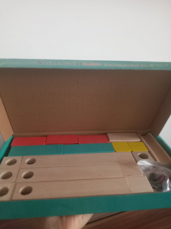 Set de constructie – Circuit Marble Track cu 6 bile si piese din lemn [4]