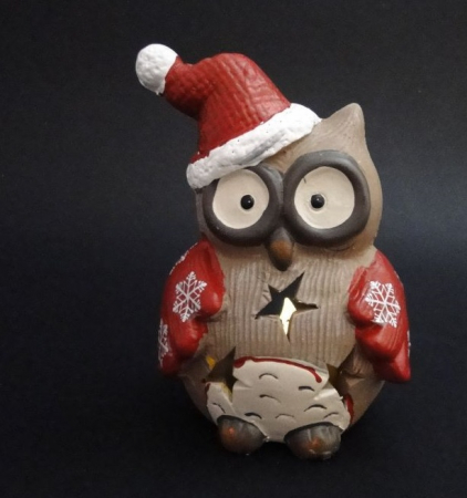 Candela ceramica bufnita - suport lumanare [0]