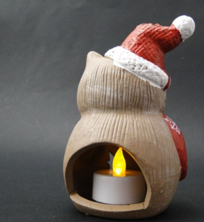 Candela ceramica bufnita - suport lumanare [1]