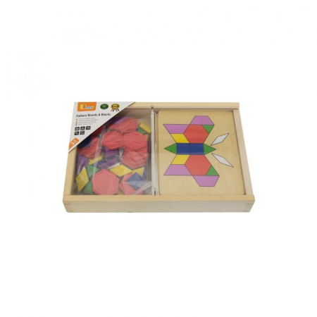 Set mozaic Tangram din lemn cu modele, Viga [1]