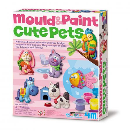 Jocuri si jucarii varsta 6 ani+ - Set Mulaj si Pictura Cute Pets cu accesorii