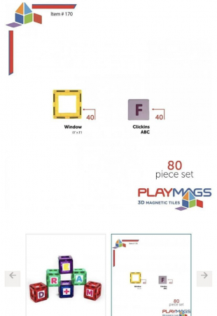 Set Playmags 80 piese magnetice de construcție [3]